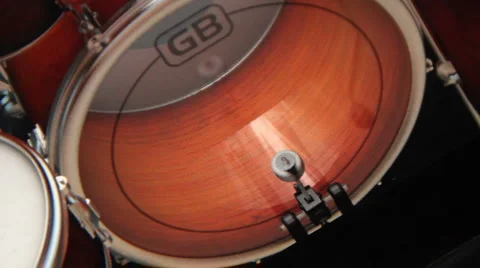 Virtual Drum Set (Kick Drum / Bass Drum) Stock-Footage 2975683
