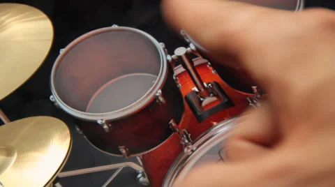 Virtual Drum Set (w/ audio) Stock-Footage 2975855