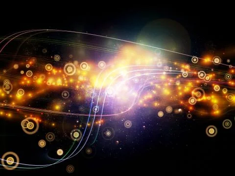 Virtual Dynamic Network Illustrazione stock