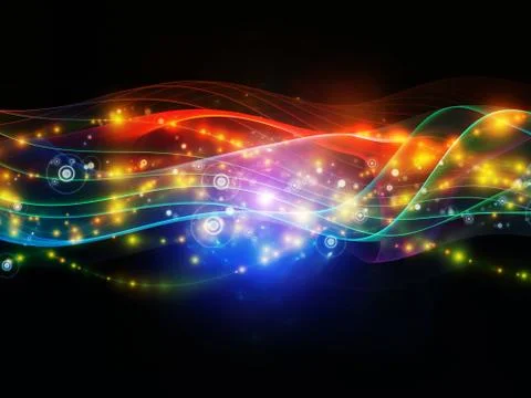 Virtual Dynamic Network Stockillustratie