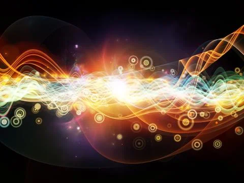 Virtual Dynamic Network Illustrazione stock