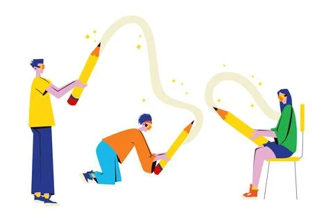 Virtual Environment Illustration 스톡 일러스트