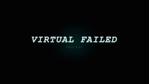 Virtual Failed Glitch Text Overlay - Digital Error Message Screen Vídeos de archivo 331568436