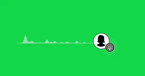 Virtual female character interview voice animation voice recording and podcast m Stock Footage 337518744