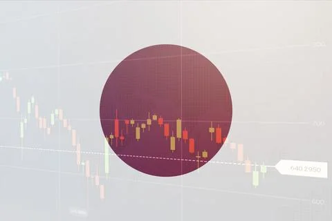 Virtual financial graph on flag of Germany. Forex and investment concept 스톡 사진