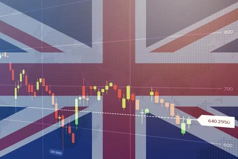 Virtual financial graph on flag of Germany. Forex and investment concept 스톡 사진