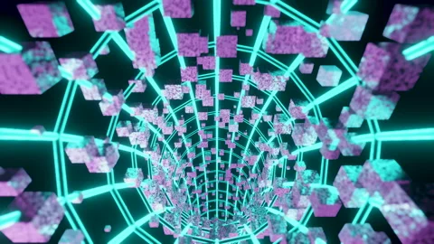 Virtual flight in the tube Stock Footage 238927270