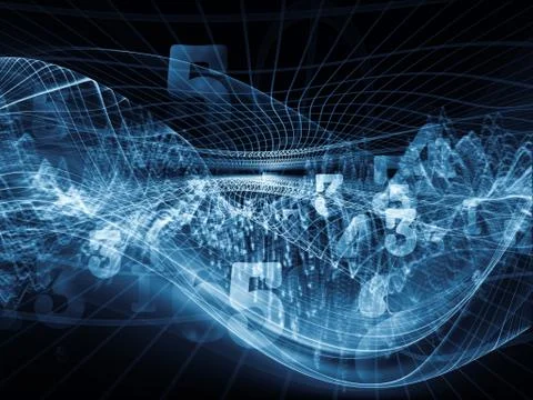 Virtual Fractal Realms 库存插图