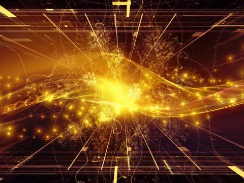 Virtual Fractal Realms Stock Illustration