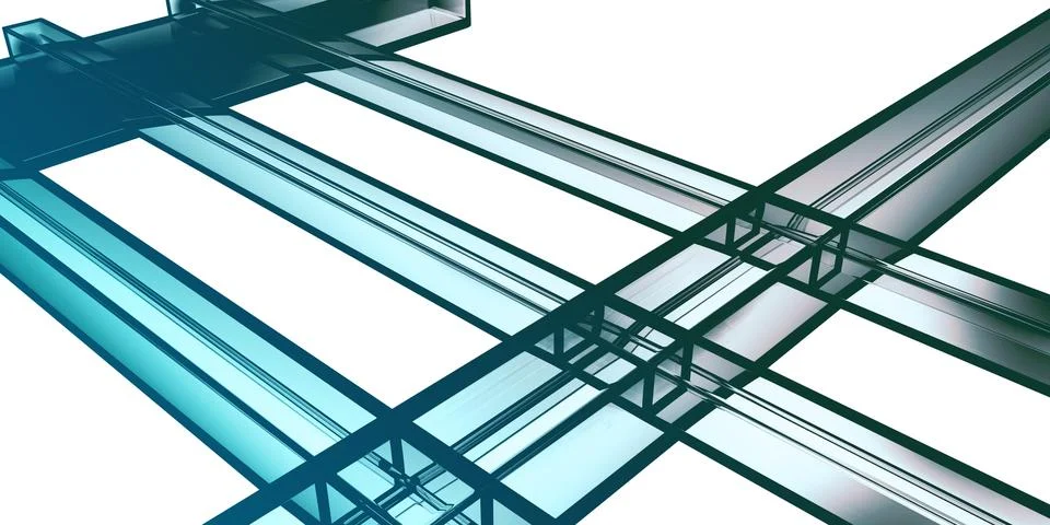 Virtual Framework Blueprints Stock Illustration