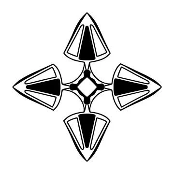 Virtual Geometric Conceptual Dynamic Stock Illustration