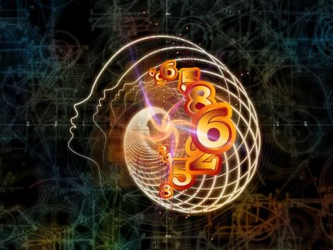 Virtual Geometry Illustrazione stock