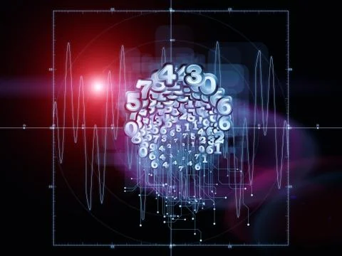Virtual Geometry Illustrazione stock