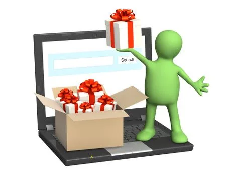 Virtual gift Stock Illustration