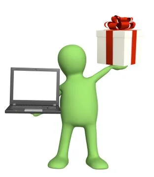 Virtual gift Stock Illustration