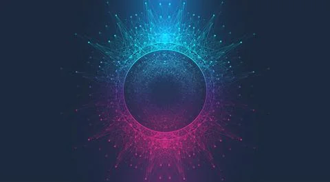 Virtual global internet connection metaverse with a new experience in metaverse Illustrazione stock