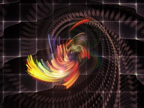 Virtual Glow Forms Stock Illustration