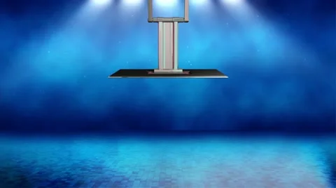 Virtual green screen studio11 center animated monitor Video stock 21765577