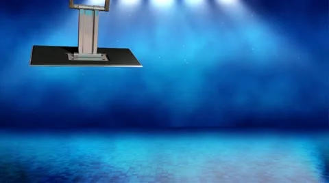 Virtual green screen studio11 left animated monitor Video stock 21765660