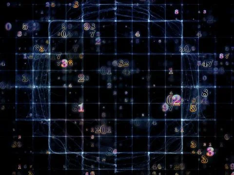 Virtual Grid Illustrazione stock