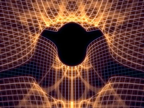 Virtual Grid Lines Illustrazione stock