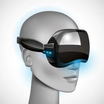 Virtual head Stock Illustration