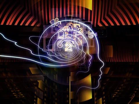 Virtual Human Technology Stock Illustration