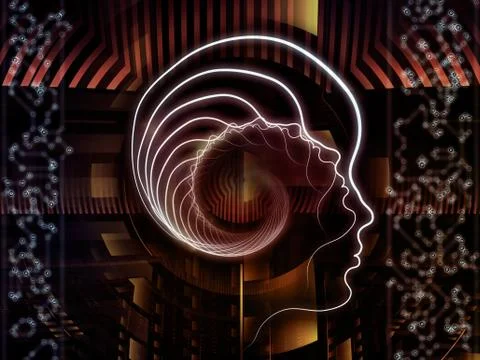 Virtual Human Technology 스톡 일러스트