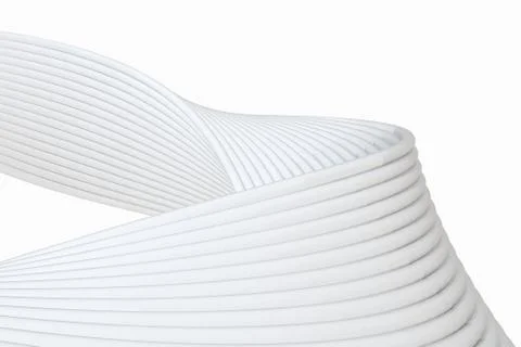 The virtual image of Mobius ring geometric figure, 3d rendering Stock Illustration