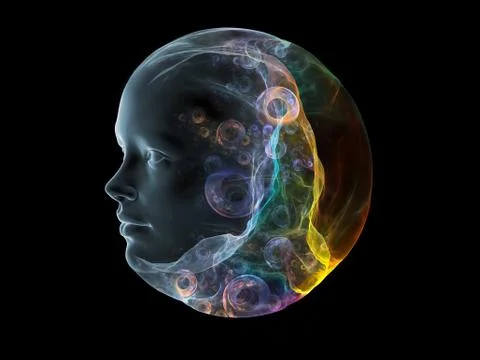 Virtual Intellect Illustrazione stock