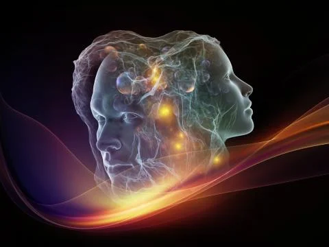 Virtual Intellect Illustrazione stock