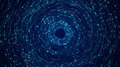 Virtual Interface Advance Hologram Style Hud Circle Glowing Background Video stock 295446948