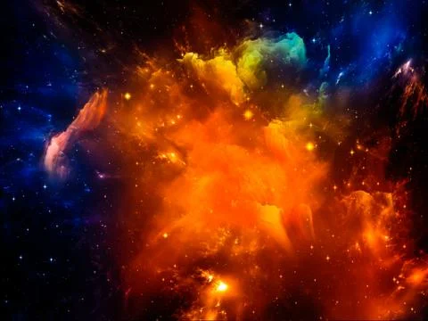 Virtual Interstellar Clouds 스톡 일러스트
