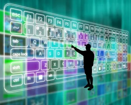 Virtual Keyboard Illustrazione stock