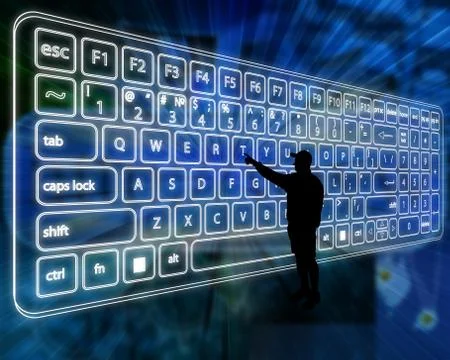 Virtual Keyboard Stock Illustration