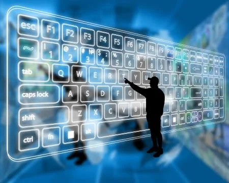 Virtual Keyboard Illustrazione stock