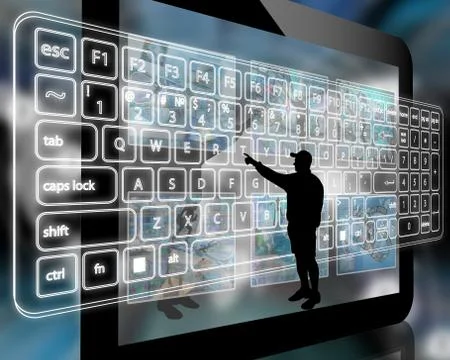 Virtual Keyboard イラスト素材