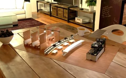 Virtual Kitchen Augmented Reality Design - 4K HD 300 DPI Stock Photos