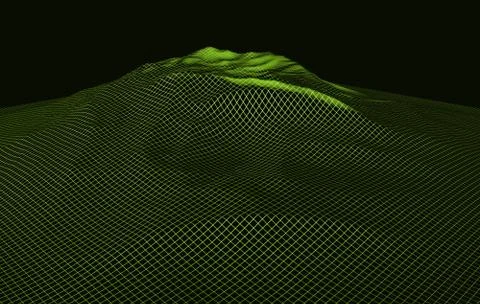 Virtual landscape Stock Illustration