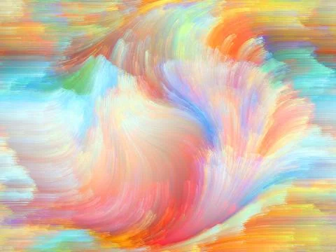 Virtual Life of Color Stockillustratie