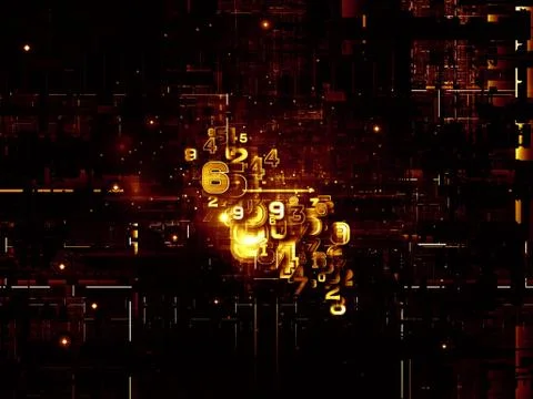 Virtual Life of Digital Network Illustrazione stock