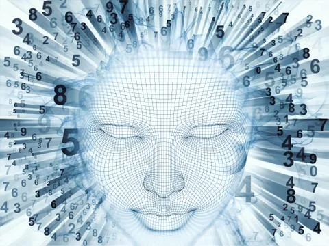 Virtual Life of the Mind Ilustración de archivo