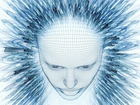 Virtual Life of the Mind Ilustración de archivo