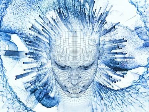 Virtual Life of the Mind Stockillustratie