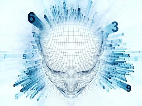 Virtual Life of the Mind Illustrazione stock