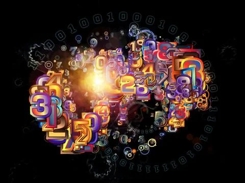 Virtual Life of Numbers イラスト素材