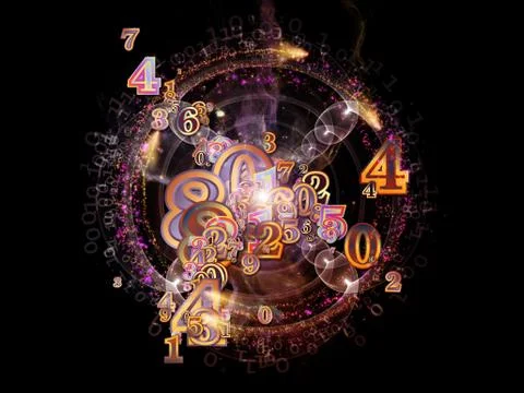 Virtual Life of Numbers 库存插图
