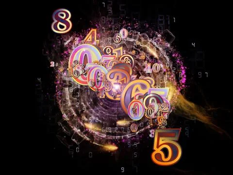 Virtual Life of Numbers イラスト素材