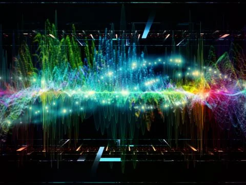 Virtual Life of Oscillation Stock Illustration