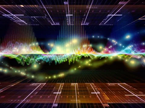 Virtual Life of Oscillation Stock Illustration